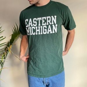 Green Vintage Champion Eastern Michigan T-Shirt
